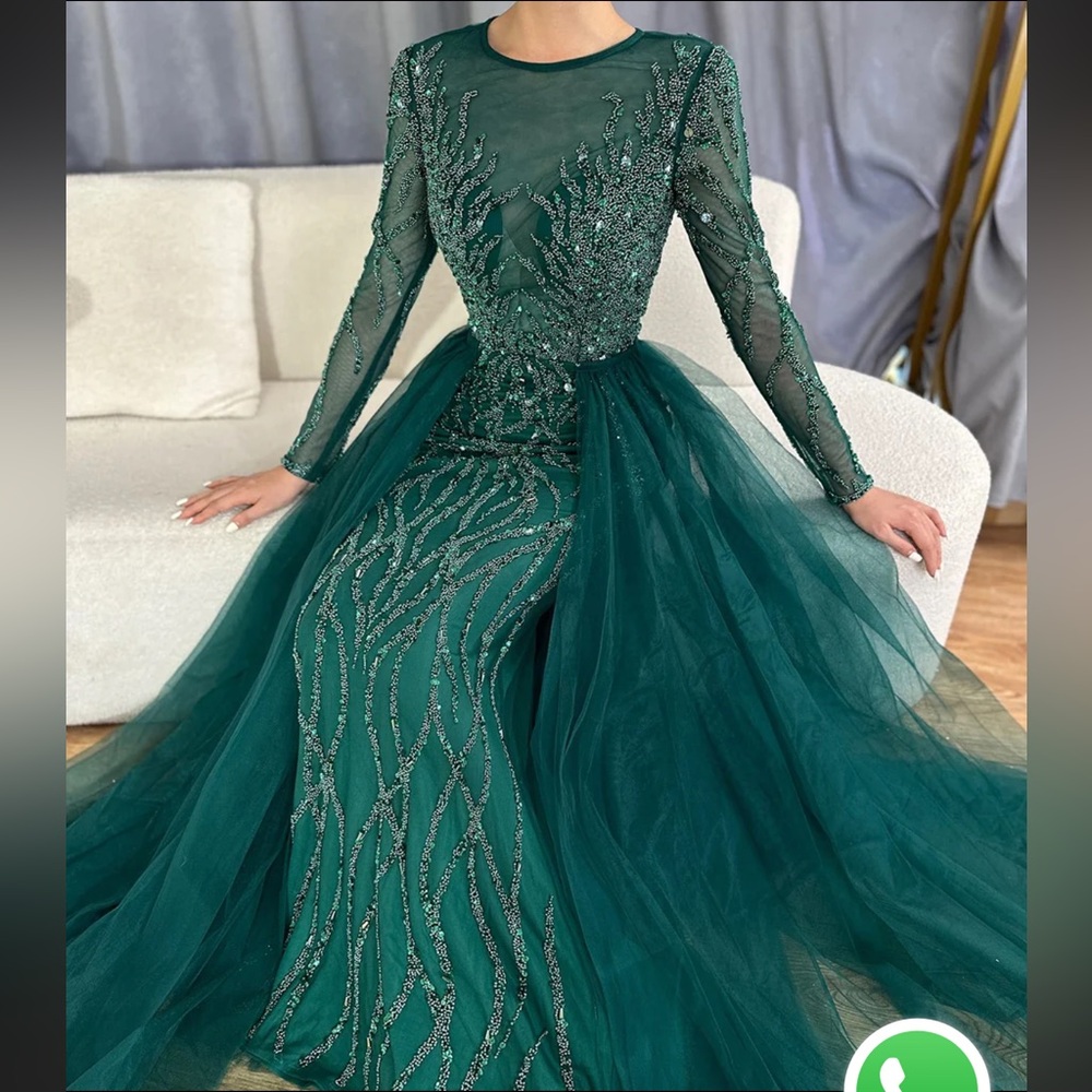 Serene Hill- Beaded Evening Gown - Picture 5 of 7